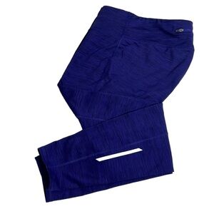 OLD Navy Active Go-Dry Size Large Fitted Pants Purple Rain Run Tight